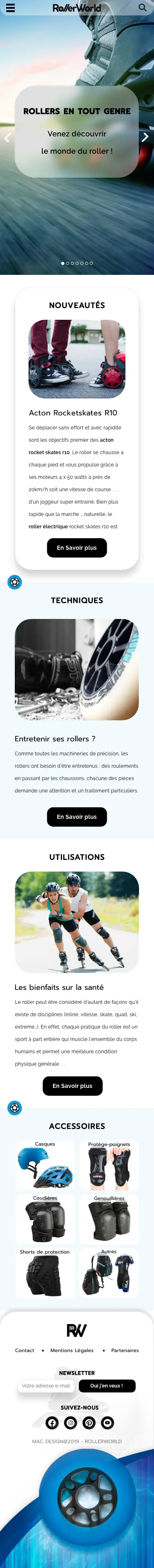 Page d'acceuil